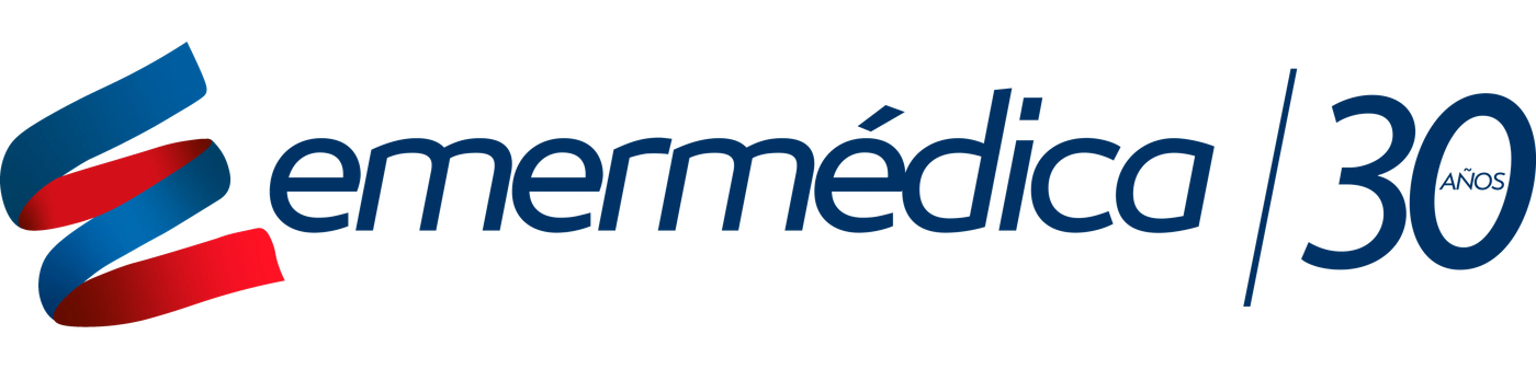 Logo de Emermédica - 30 años